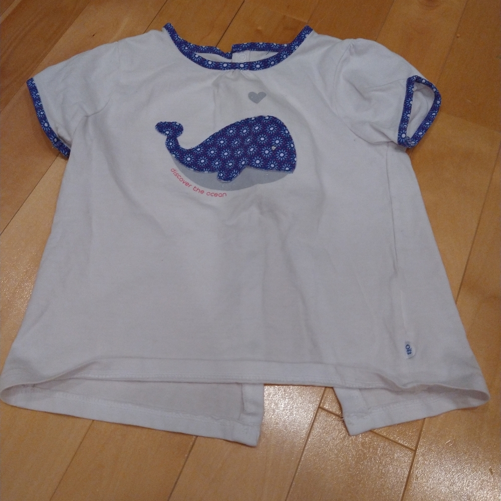 2T Obaibi whale 🐳 t-shirt "discover the ocean" French